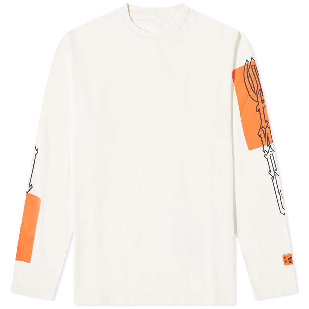 Majica kratkih rukava HERON PRESTON Gothic Colour Block Tee Bijela | HMAB026F22JER0020122, 0