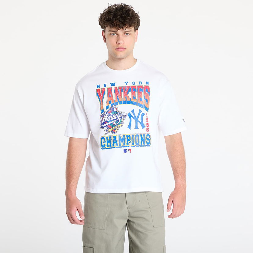 Majica kratkih rukava New Era New Era New York Yankees World Series Oversized Tee Bijela | 60667817