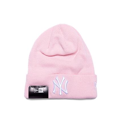 Kapica New Era MLB Essential Cuff Beanie New York Yankees One Size Ružičasta | 60348861
