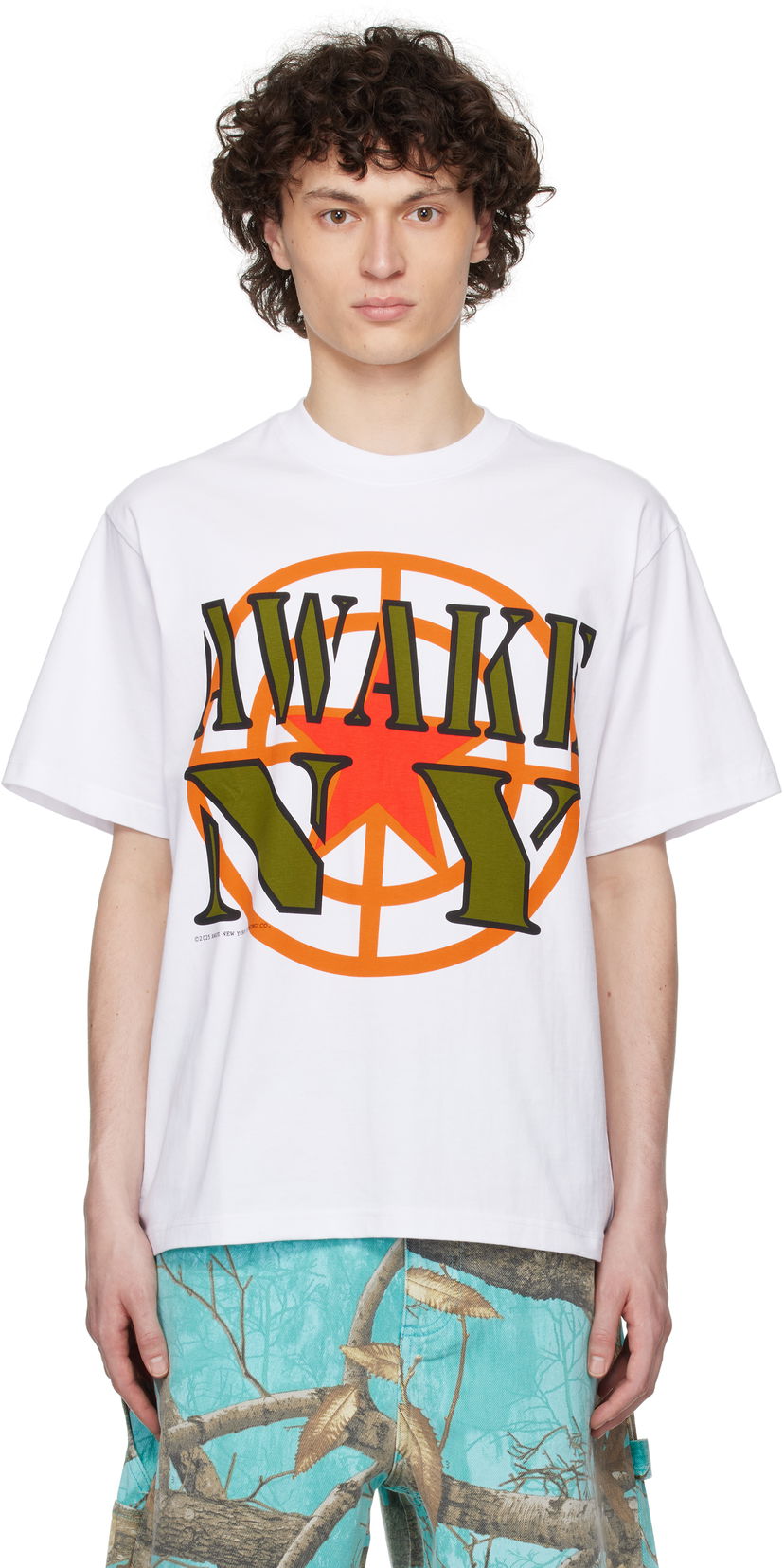Majica kratkih rukava Awake NY Awake NY Crosshair Graphic T-Shirt Bijela | AWK-SP25-TS002