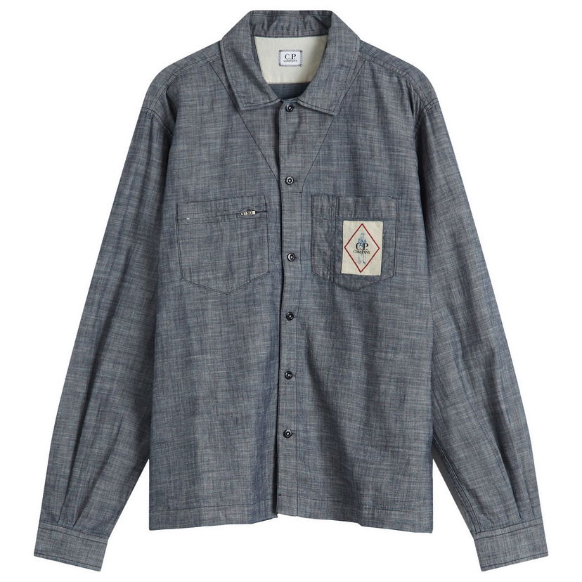 Košulja C.P. Company C.P. Company Chambray Longsleeve Shirt Plava | 18CMSH152A-110065W-D17