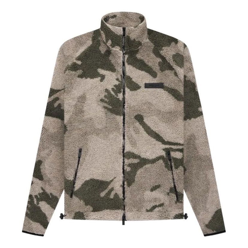 Džemper Fear of God Essentials Polar Fleece Zip Jacket Zelena | FOG-SS22-057