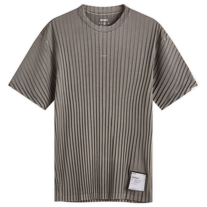 Majica kratkih rukava Satisfy AuraLite™ Pleated T-Shirt, Size Large Siva | 11043-MG-SA
