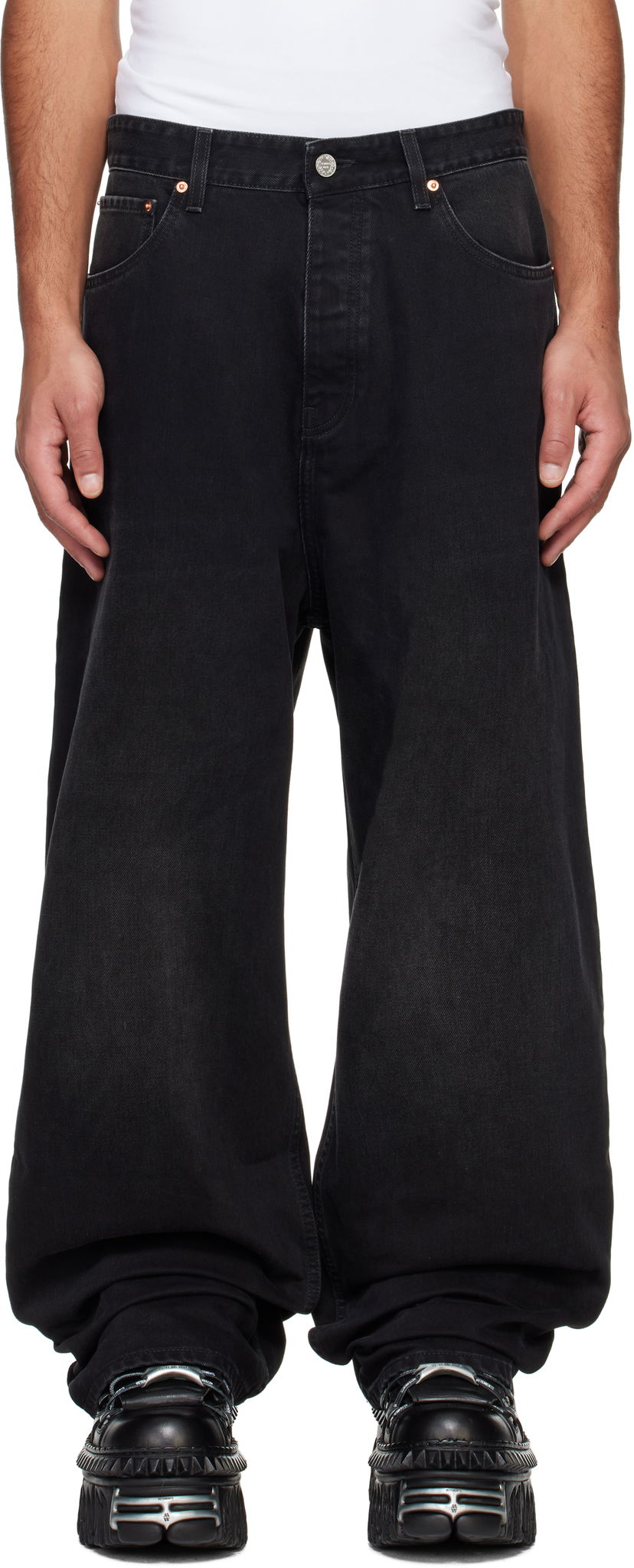 Jeans VETEMENTS Baggy Jeans Crna | UA66PA540B
