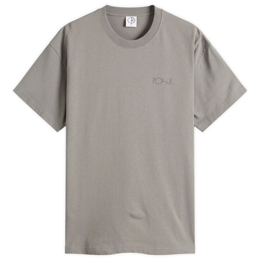 Majica kratkih rukava Polar Skate Co. Stroke Logo Contrast T-Shirt, Size Large Siva | PSC-SU25-14-GRY