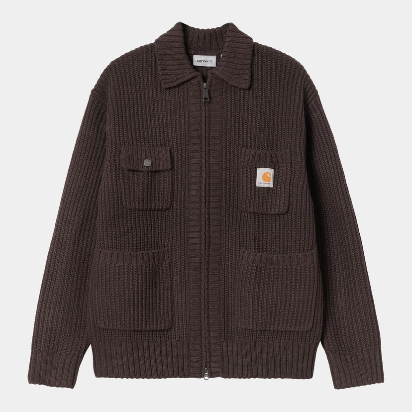 Jakna Carhartt WIP Carhartt WIP Chore Knit Jacket Smeđa | I035399_9