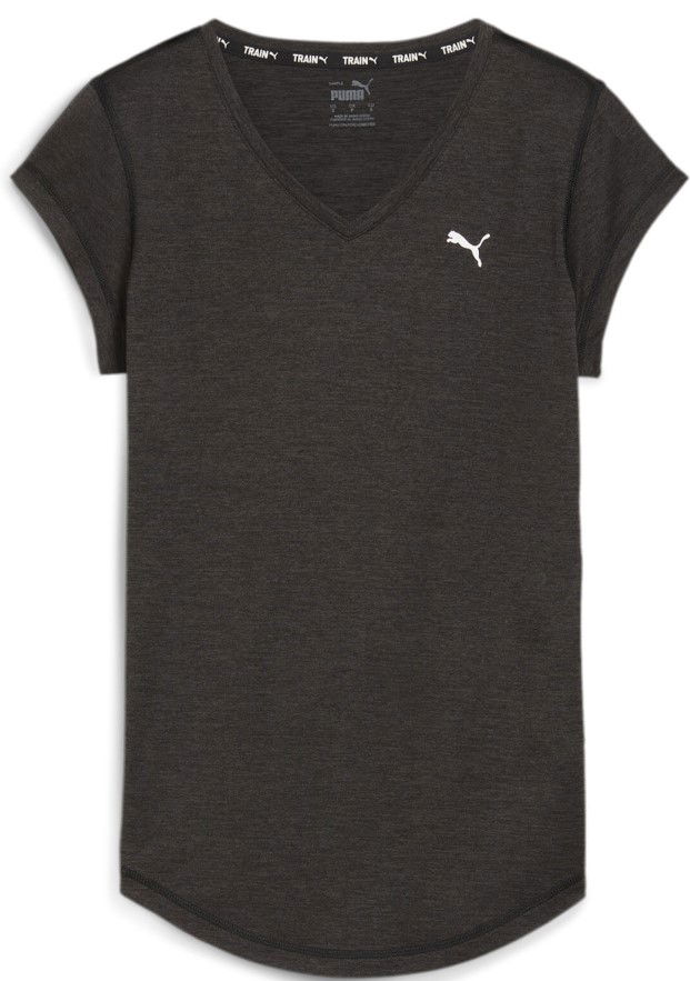 Majica kratkih rukava Puma TRAIN FAV HEATHER CAT TEE Crna | 526226-01