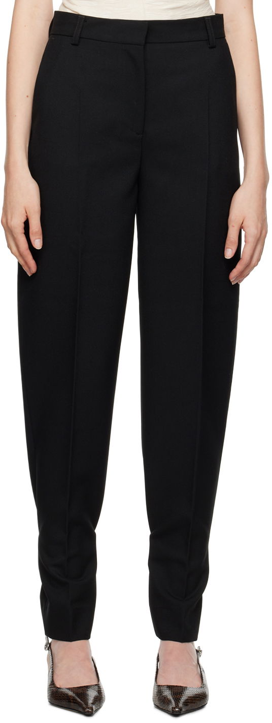 Hlače TOTEME Slouch Trousers Crna | 244-WRB0213-FB0314