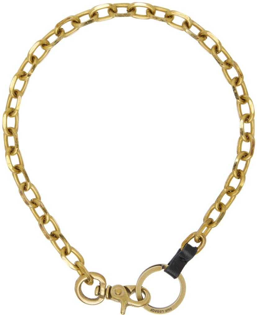 Ogrlica OUR LEGACY Gold Ladon Necklace Žuta | A4248LRB