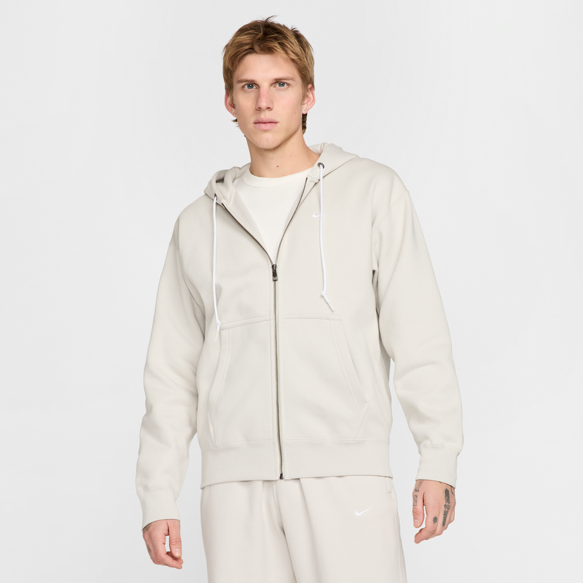 Dukserice Nike Nike Solo Swoosh Full-Zip Hoodie Bež | DR0403-072
