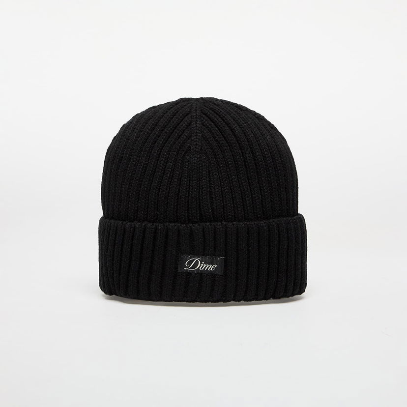 Kapica Dime DIME Cursive Fold Beanie Crna | DIMEHO2427BLK