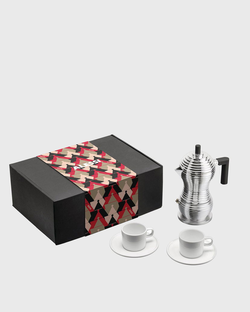 Kolekcionarsko Alessi Coffee Gift Set Metalik | MDL02BSET