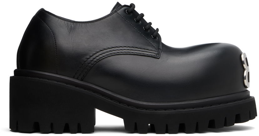 Odjeća Balenciaga Balenciaga Stomper Derbys Crna | 807326WCDA0