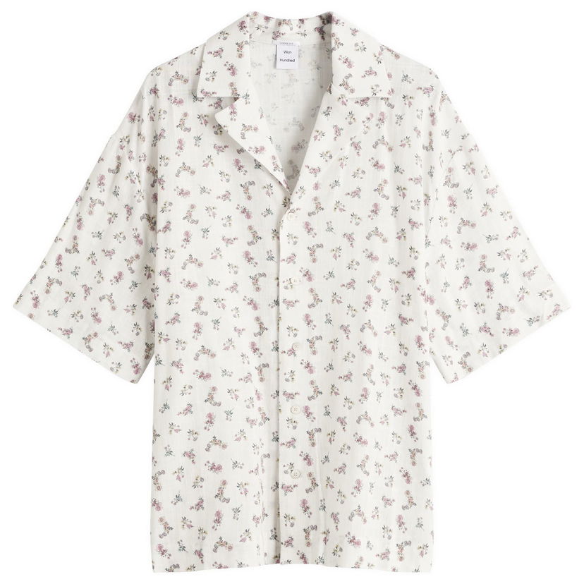 Košulja Won Hundred Won Hundred Desmond Flower Vacation Shirt, Size Large Bijela | 3549-14276