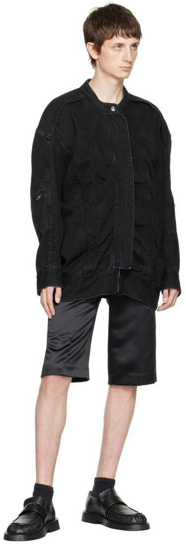 Jakna We11done We11done Bomber Denim Jacket Crna | WD-DJ3-21-331-U-BK, 3