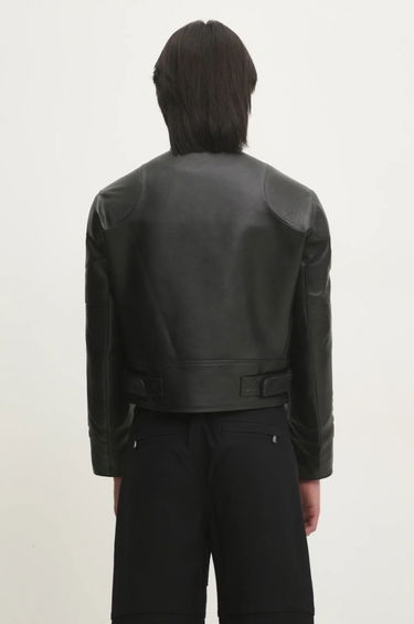 Jakna VETEMENTS VETEMENTS Racing Logo Leather Jacket Crna | UA66JA210B, 2