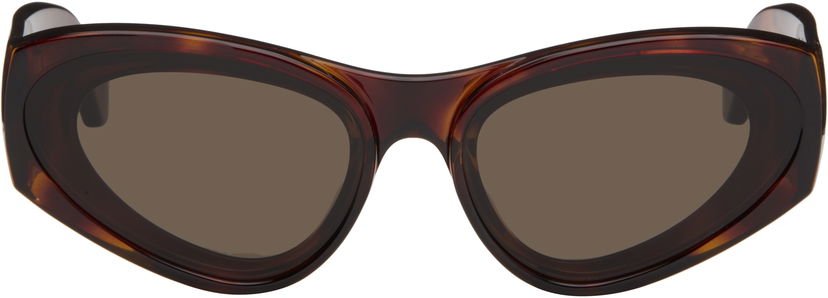 Sunčane naočale Loewe Paula's Ibiza Goggle Cat-Eye Sunglasses Smeđa | LW40171UM6252E 840126861471