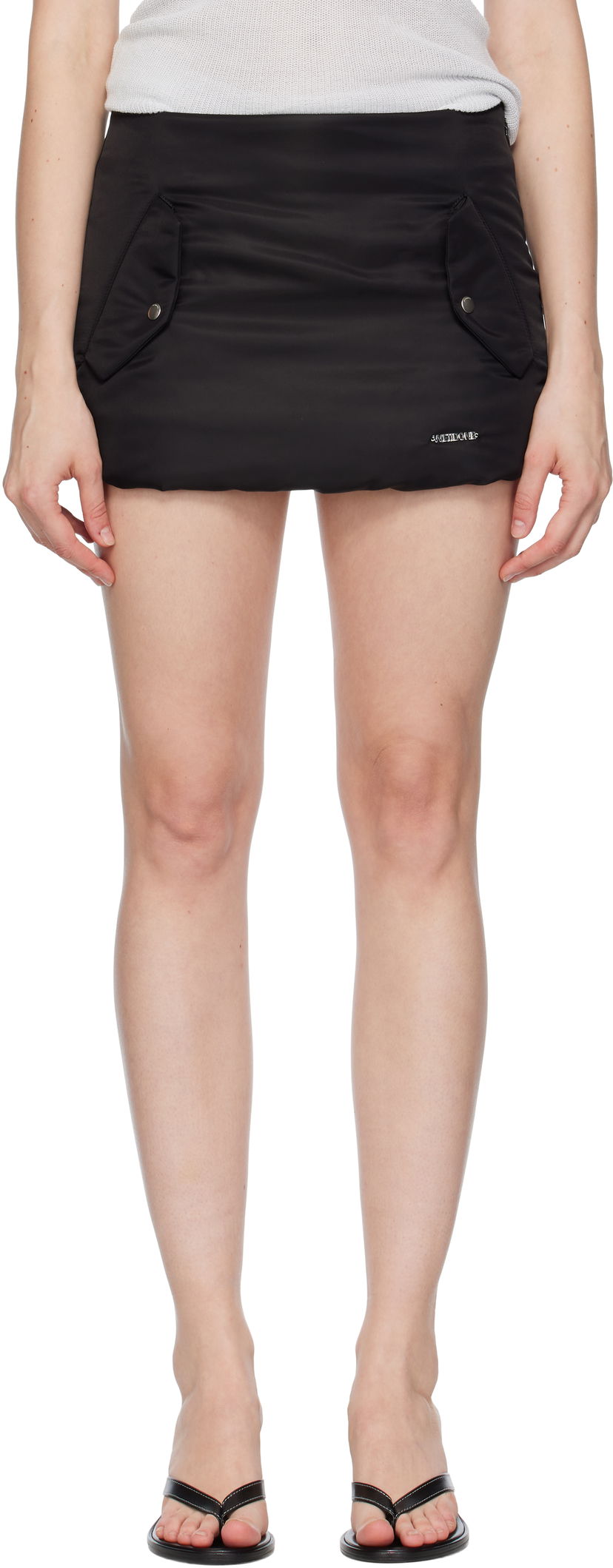 Suknja We11done We11done Padded Miniskirt Crna | WD-SK2-25-260-W-BK