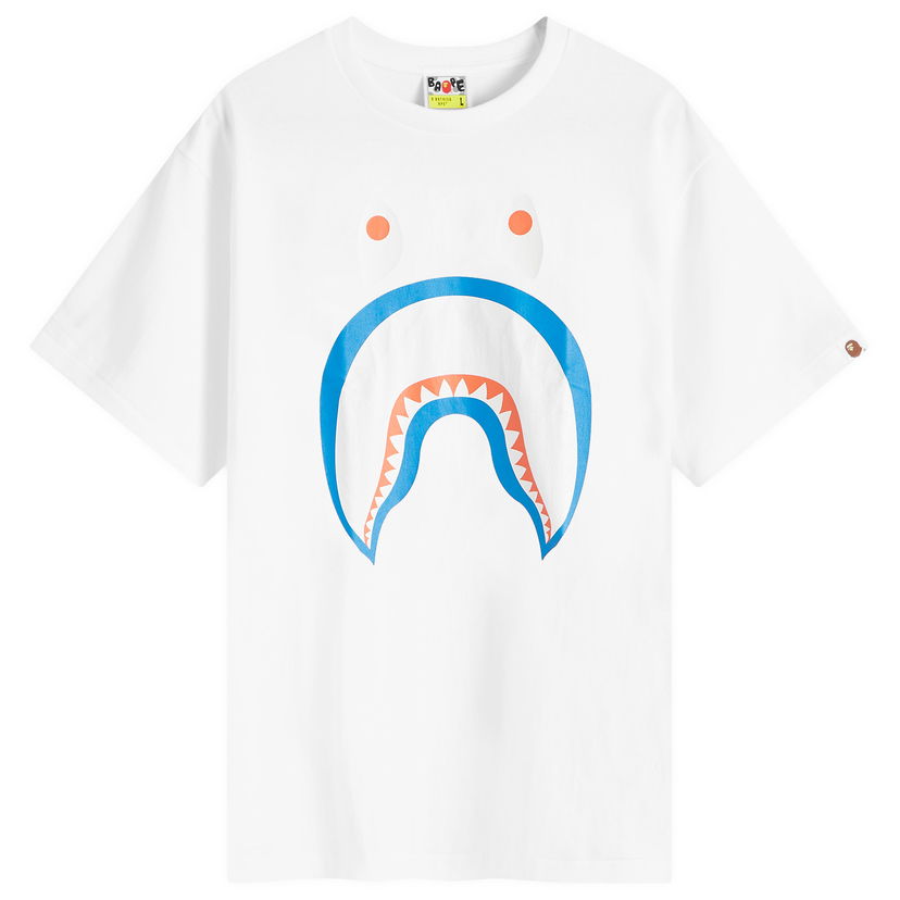 Majica kratkih rukava BAPE Colours Shark PONR T-Shirt Bijela | 001TEK301016M-WHT