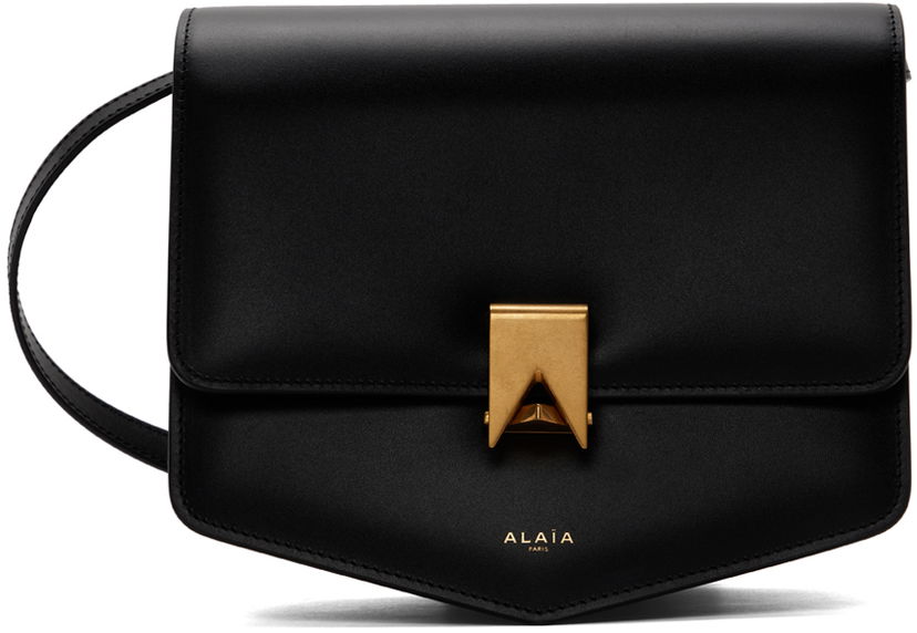 Torba za rame Alaïa 'Le Papa' Black Leather Shoulder Bag Crna | AA1S01422CA191