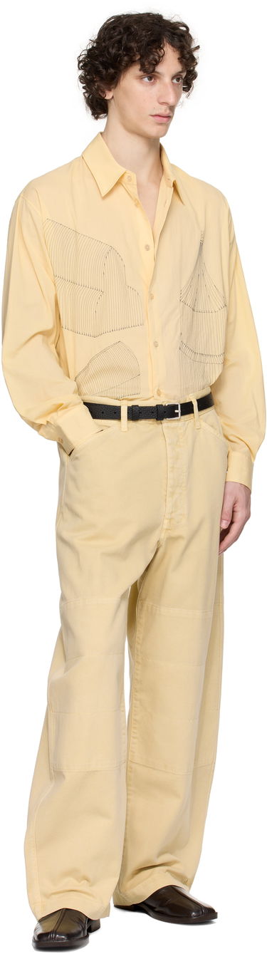 Košulja LEMAIRE Lemaire Philippe Weisbecker Relaxed Shirt Žuta | SH1164 LF1389, 4