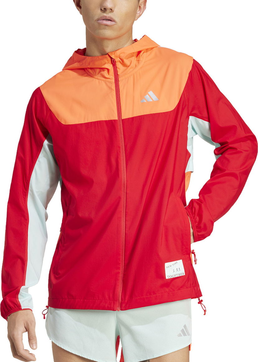 Vjetrovka adidas Originals New York City Jacket With Hood Crvena | iw9232
