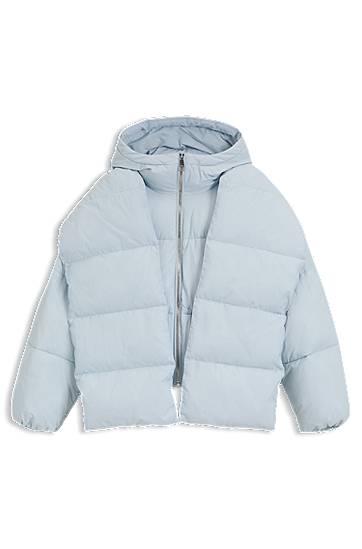 Pernata jakna BOSS Water-repellent Padded Jacket with Detachable Sleeves and Scarf Plava | 50548028, 0