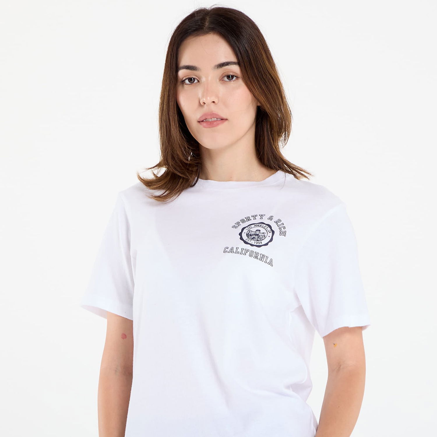 Majica kratkih rukava Sporty & Rich Sporty & Rich California Emblem Soft T-Shirt Bijela | TO089625508WH01, 1