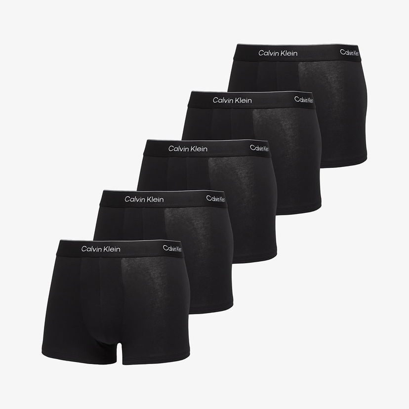 Bokserice CALVIN KLEIN Calvin Klein Icon Cotton Stretch Trunk 5-Pack Crna | LV00NB4393 TM6