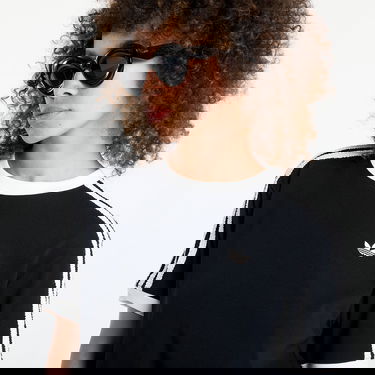 Majica kratkih rukava adidas Originals Originals Ruffle 3-Stripes Tee Crna | KC8819, 4