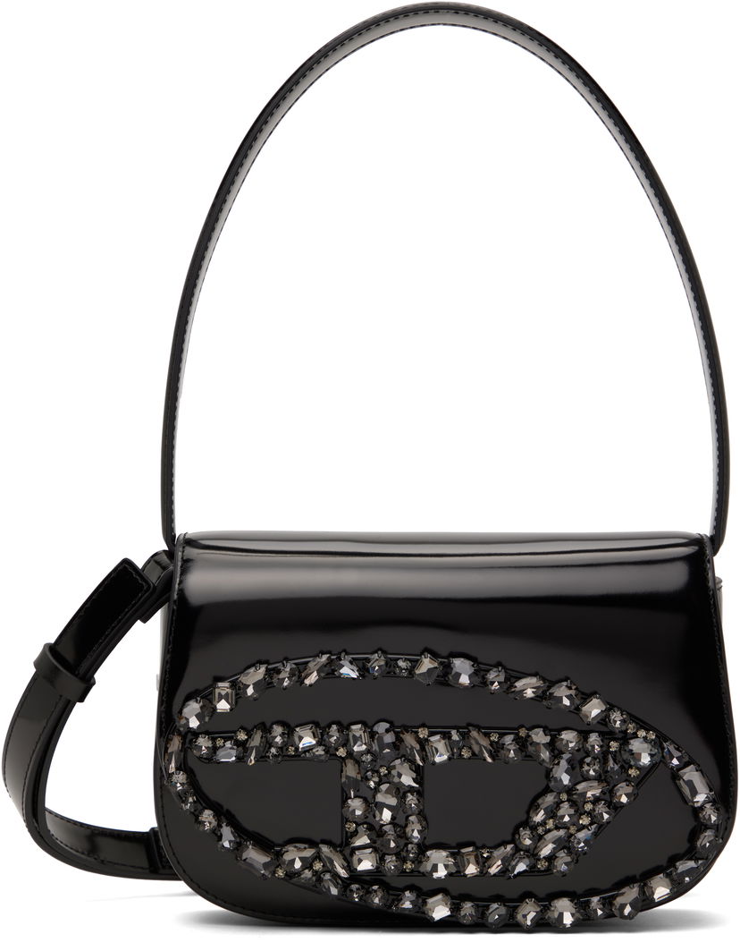 Ručna torbica Diesel Diesel 1DR Crystal-Embellished Shoulder Bag Crna | X08396 P8036