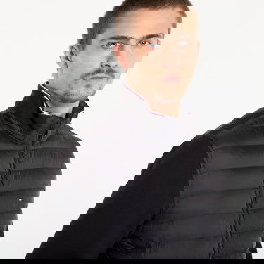 Pernata jakna Tommy Hilfiger Jacket Mix Media Ess Rwb Stand Collar Crna | MW0MW41329 BDS, 2