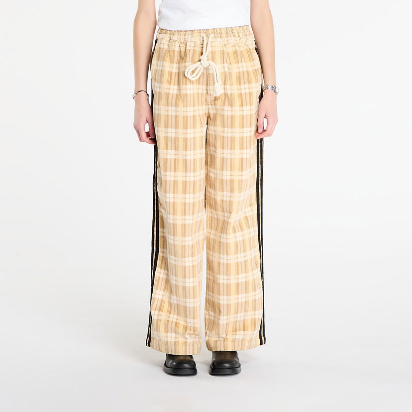 Hlače adidas Originals SONG FOR THE MUTE Plaid Pant Bež | KC3140