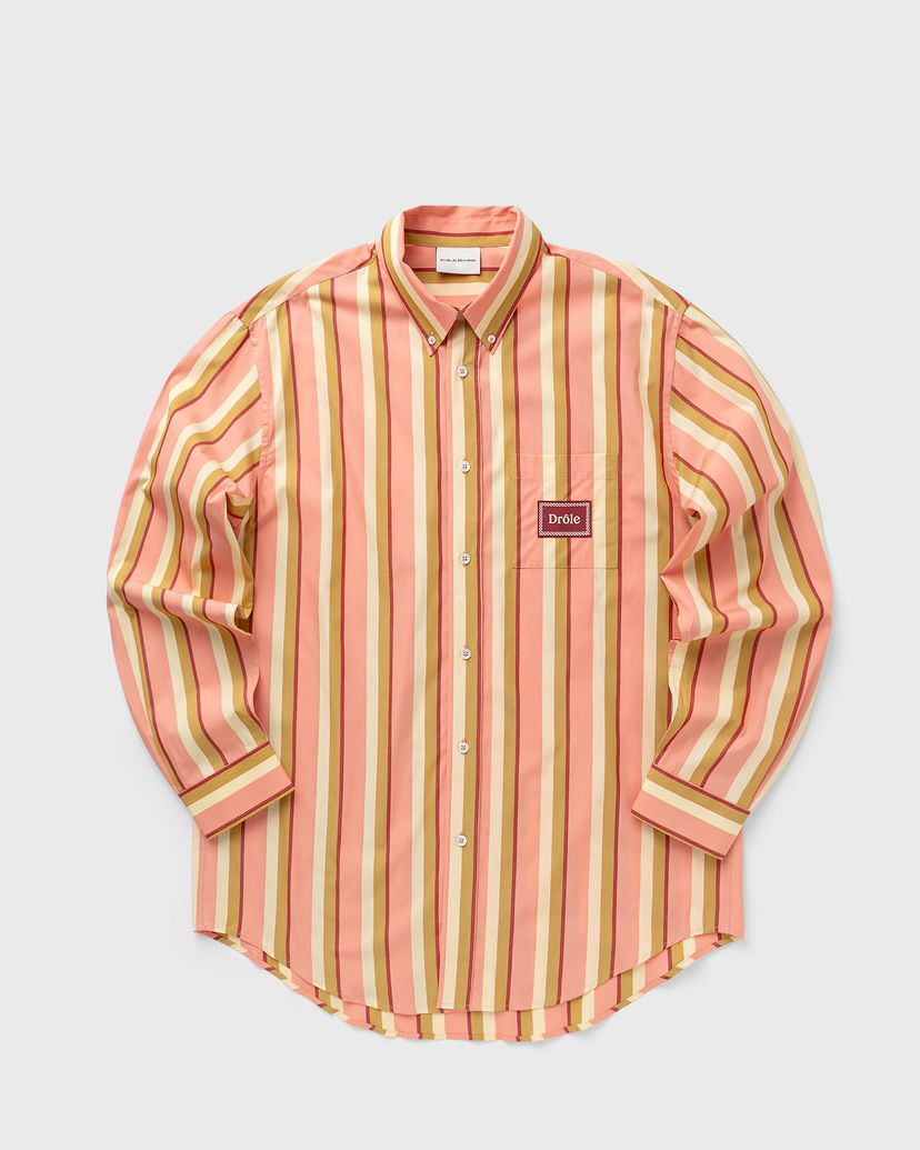 Košulja Drôle de Monsieur Drôle de Monsieur Striped Long Sleeve Shirt Ružičasta | G-SH208-CO117-CR