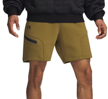 Kratke hlače Under Armour Unstoppable Fleece Shorts with Zippered Pocket Zelena | 1379809-320, 0