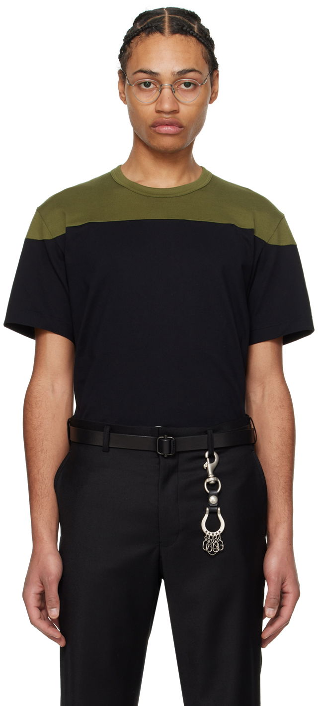Majica kratkih rukava Comme des Garçons Homme Deux Paneled T-Shirt Crna | DM-T014-051
