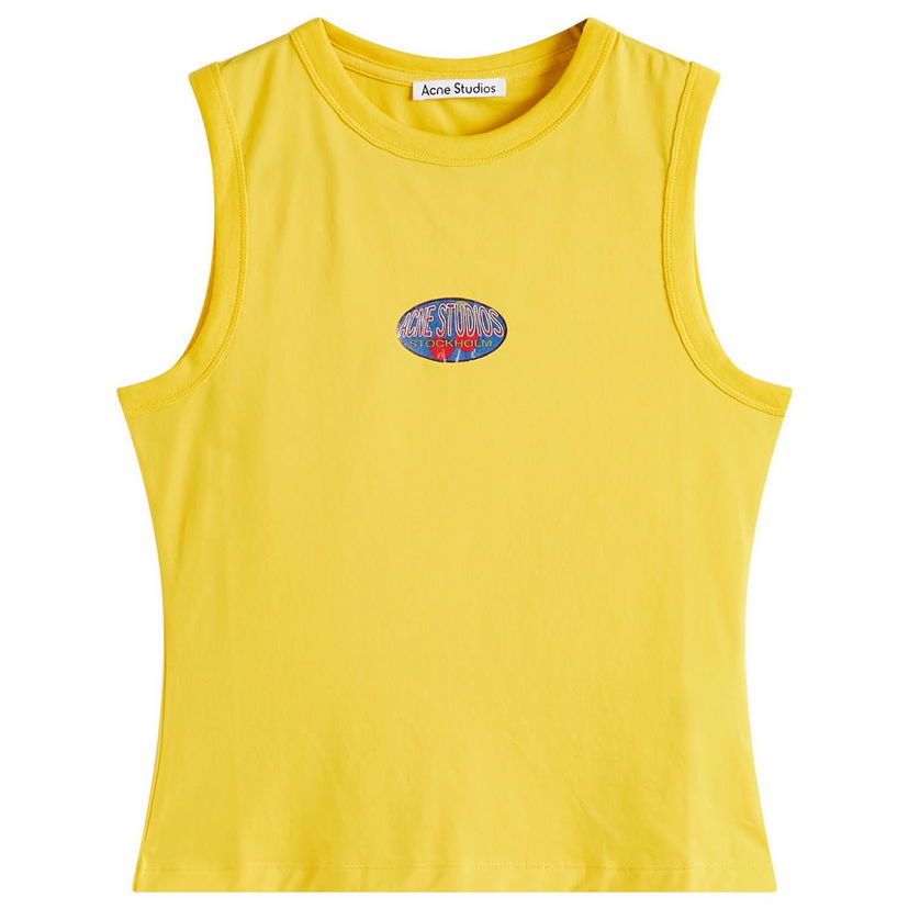Majica kratkih rukava Acne Studios Sleeveless T-Shirt, Size Large Žuta | AL0471-AXK
