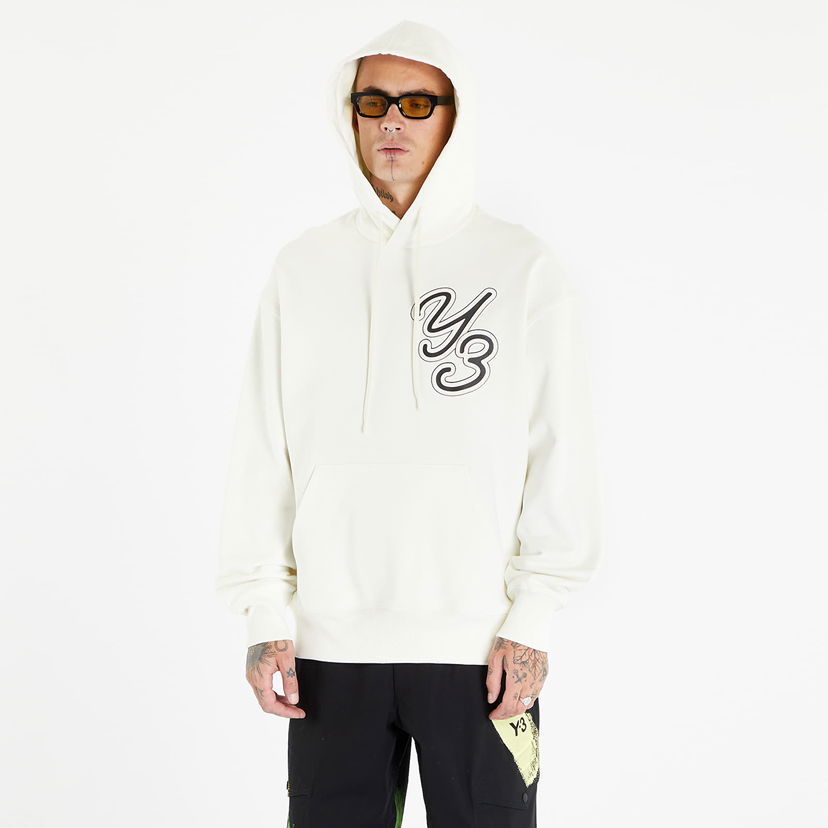Dukserice Y-3 Graphic Logo Hoodie UNISEX Off White Bijela | IT7524