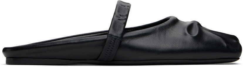 Odjeća Marni Marni Nappa Leather Sabot Slippers Crna | SBMS010400 P3628