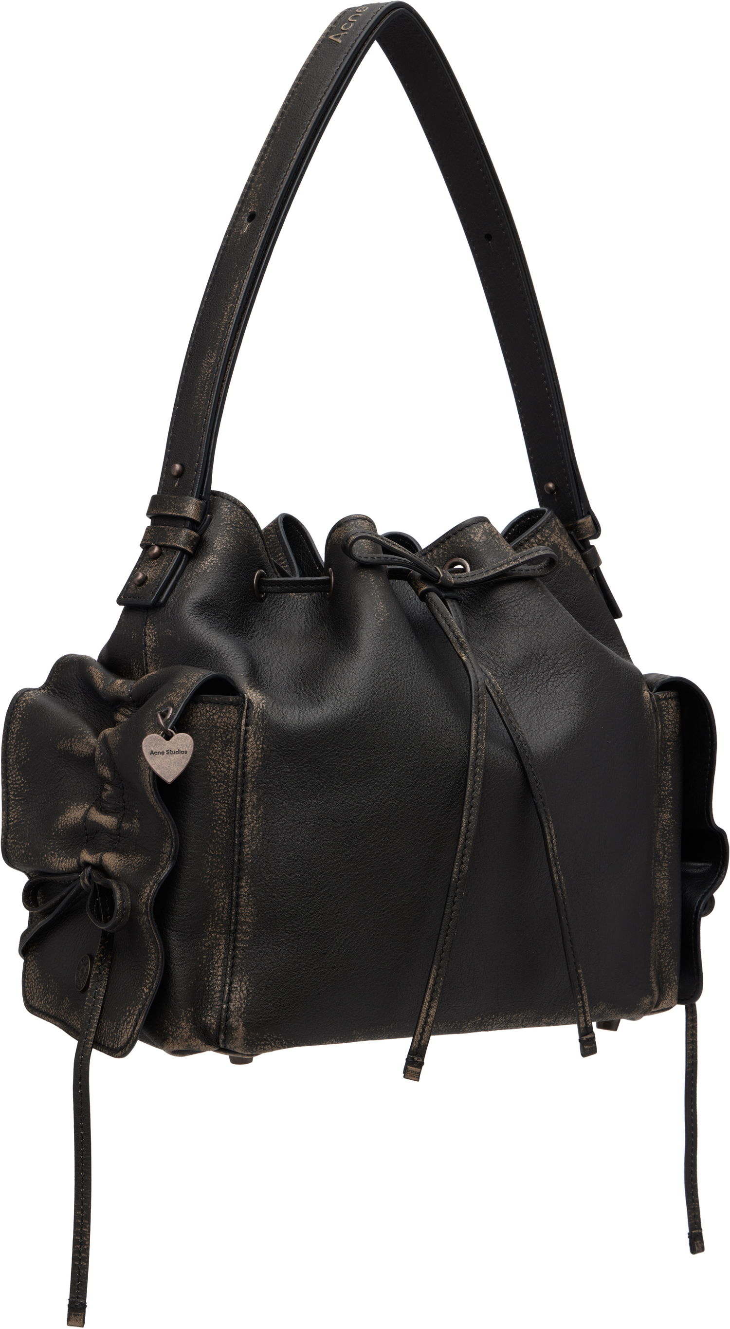 Ručna torbica Acne Studios Acne Studios Multipocket Bucket Bag Crna | A10454-, 1