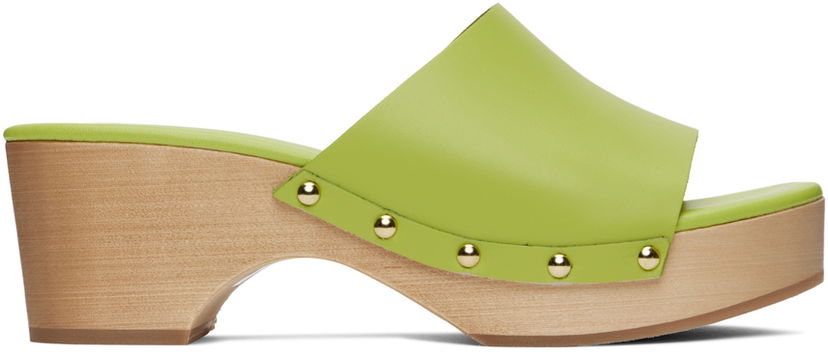 Odjeća Aeyde Aeyde Bobbie Platform Clogs Zelena | A11-HS-ODSD55BL-123-982-007