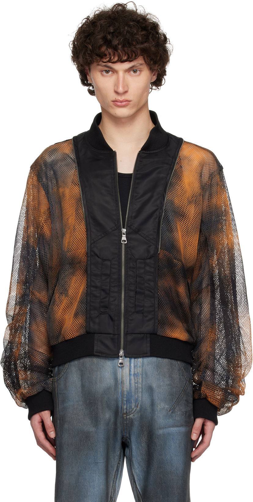 Bomber jakna Andersson Bell Andersson Bell Double Layer Mesh Bomber Jacket Crna | awa701u