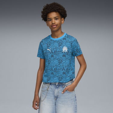 Majica kratkih rukava Puma Olympique de Marseille FtblCulture All-over Print T-Shirt Plava | 781580_07, 0