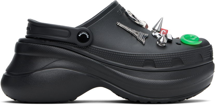 Odjeća Balenciaga Balenciaga Crocs Edition Jibbitz Mules Crna | 720857W0FOY