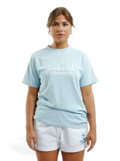 Majica kratkih rukava Sporty & Rich Gymnastics T-Shirt Plava | TS487BB