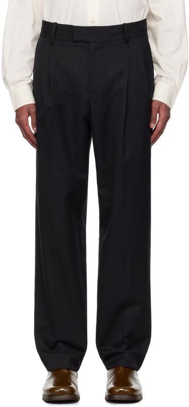 Hlače Drôle de Monsieur Drole de Monsieur Le Pantalon Golfeur Pleated Trousers Crna | PERM-BP165-PL127-BL, 0
