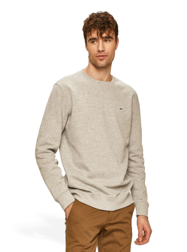 Dukserice Lee Plain Crew Sweatshirt Siva | L81ITJMP