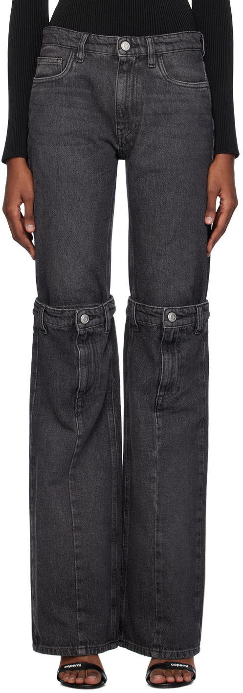 Jeans Coperni Coperni Open Knee Denim Jeans Crna | COPP55852