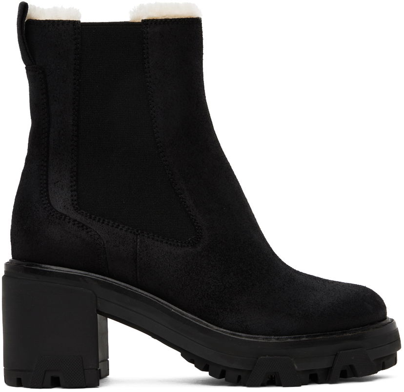 Njega cipela rag & bone Rag & Bone Shiloh Shearling Boots Crna | WFF23FF028RJ28