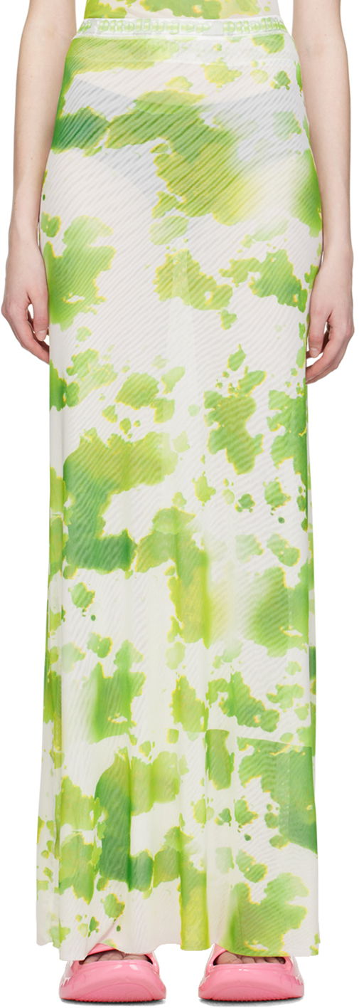 Suknja Ottolinger Ottolinger Exclusive Tie-Dye Maxi Skirt Zelena | 101317